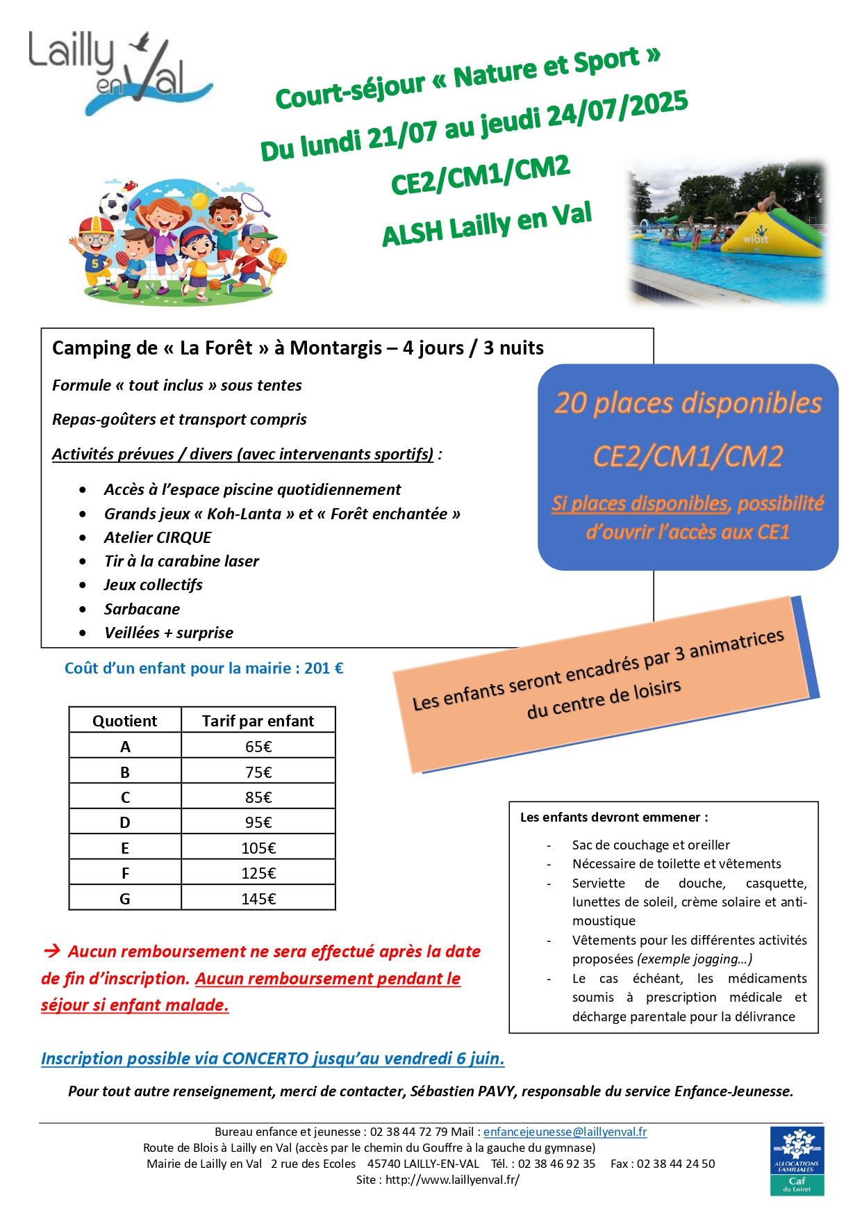 ENFANCE - Flyers Court séjour 2025